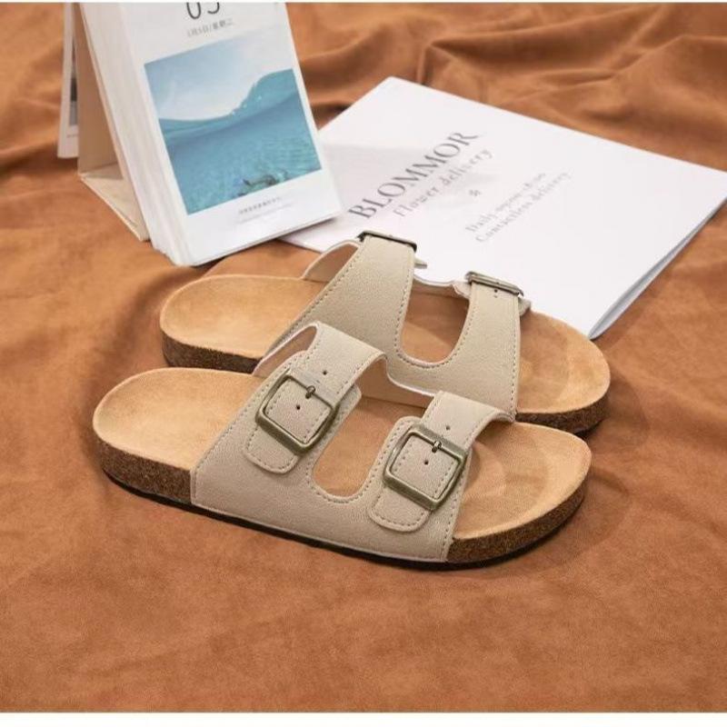 

Ретро туфли на среднем каблуке с резиновой подошвой, нескользящие, летние, новые, молодежная мода, повседневные шлепанцы 42