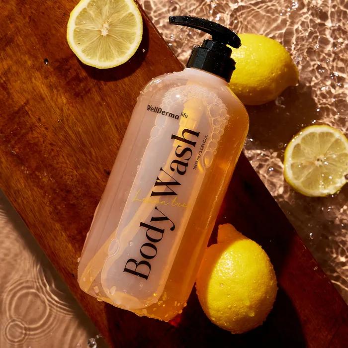 NEW Wellderma Life Lemon Tree Body Wash 1000ml