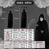 [alldeblue] Grim Reaper Cosplay Costume with Scythe, Nightmare (L), Unisex, for Christmas, Year-End Parties, and Events