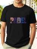 PADEL Sport Graphic T-shirt - Color Block Design with Athletic Silhouettes