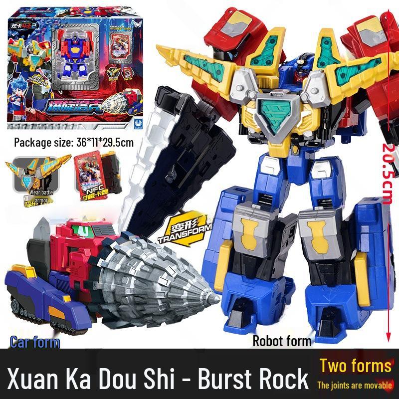 Authentic Hyunka Fighter 3: Spin Mech Silver Wing Knight Transforming Robot Airplane Toy for Children.