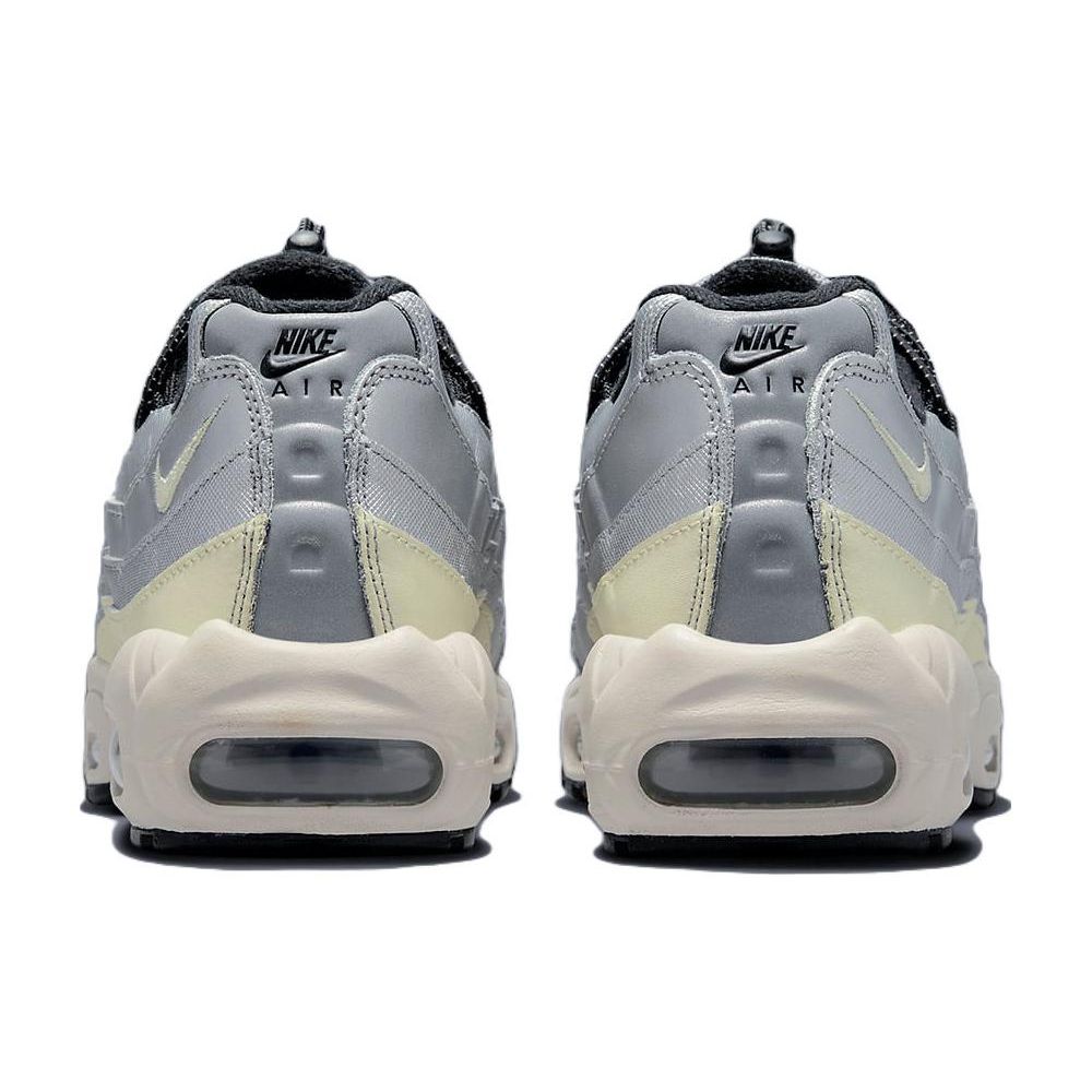 Nike  Air Max 95 Speed Lacing - Metallic Silver Women Sneakers Alabaster Black FD0798-001