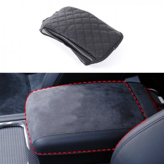 PU Leather Car Armrest Box Cover Handrest Protect Trim For Porsche Cayenne 2008