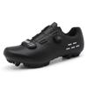 T166 Men's Women's Cycling Shoes Bicycle Rotating Buckle Mountain Lock Highway No Belt Leather Surface Large Size