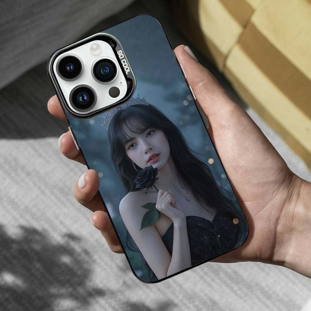 

Hot L-LISA K-Korea Singer Phone For iPhone 14,17,13,12,11,16,15,Mini,Pro,SE,XS,MAX,Black Matte Silicone Cover Case iPhone13mini
