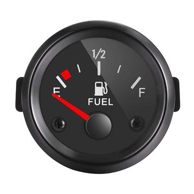 Universal Pointer Fuel Gauges 12/24V Fuel Meter White Backlight Oil Tank Meter Indicator IP67 Waterproof for RV Boat Truck Yacht