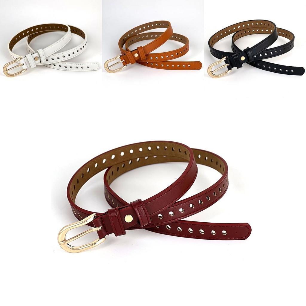 Leather Belt Vintage Women Versatile Decorative Waistband Casual Jeans Strap