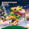 Interactive Christmas Electric Santa Claus with Waving Animals and Lights