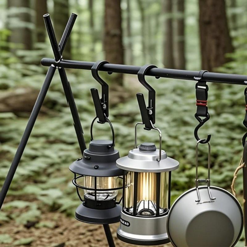 Outdoor Tent Accessories with Spring Hook Portable Outdoor Essential Suitable for Hiking Picnics and Travel Needs