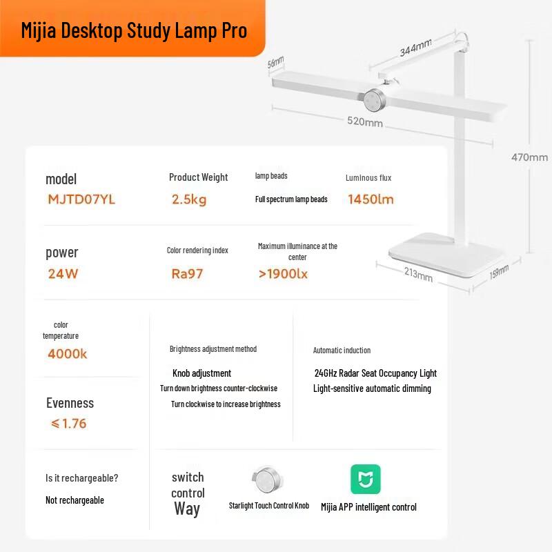 

Xiaomi Smart Desktop Study Lamp Pro