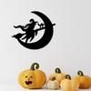 Metal Witch Door Hanger Halloween Decor