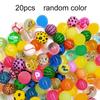 10/20/30 Stück Mini Hüpfball Kinder Indoor Outdoor Elastische Sprungbälle Spielzeug Schwimmender Ball Ei Verdrehmaschine Spielzeug für Kinder TMZ