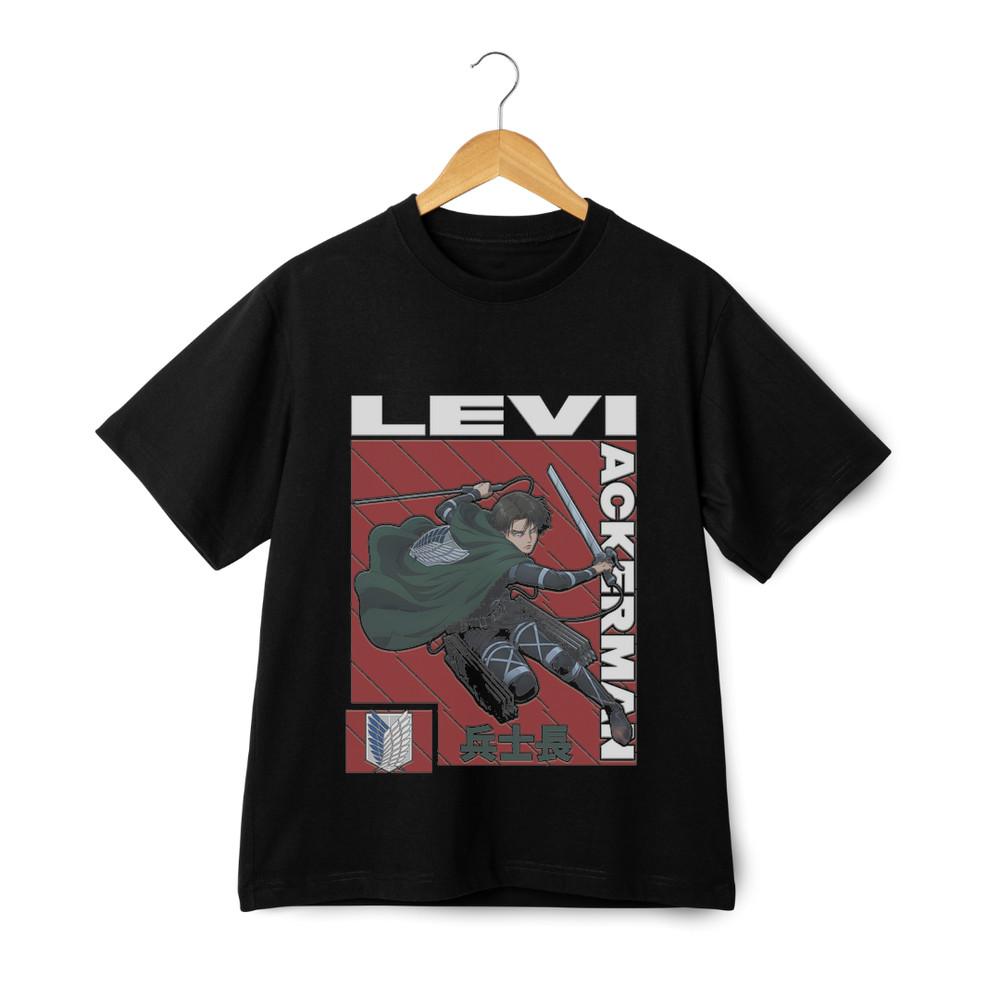 

Attack on Titan Levi Ackerman Unisex Graphic T-Shirt Anime Manga Cool Casual Tee XL