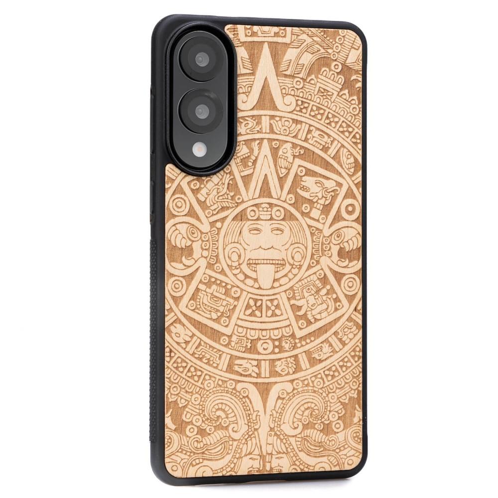 Bewood Wooden Case for Samsung Galaxy S25 Edge Aztec Calendar Aniegre