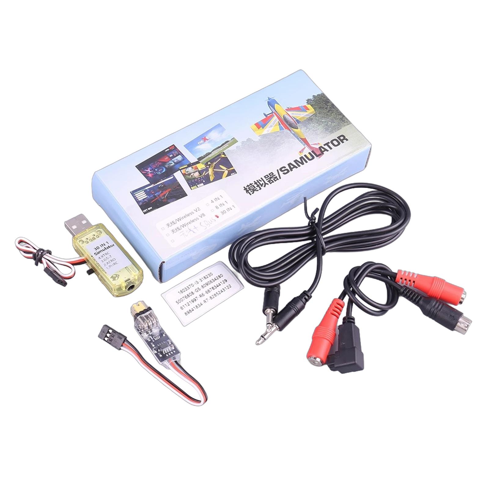 

1 Set 22 In 1 RC USB Flight Simulator with SBUS Dongle Adapter & Cable Phoenix 5.0 for FPVS Racing Drones Quadcopter