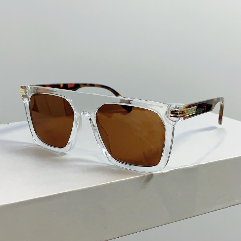 KAMMPT New Square Sunglasses Men Fashion Vintage Gradient Sun Glasses Women Stylish Trendy Brand Designer Shades