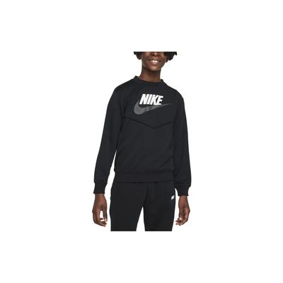 Nike Souprava pulovru a joggerů s potiskem abecedy Dětské aktivní oblečení Černá FD3090-010