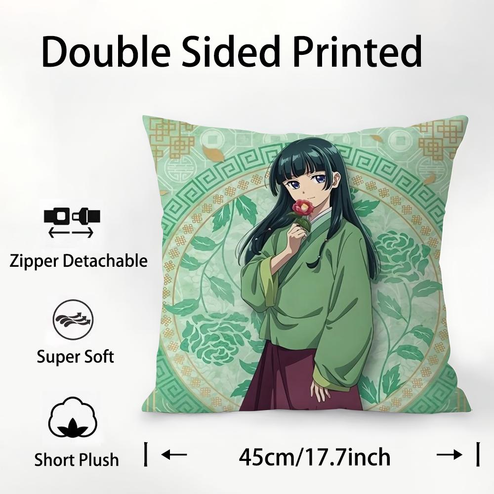 

The A-Apothecary D-Diaries Pillow Case Plush Fabric Soft Double Sided Print Sofa Cushion Cover Throw Pillow Covers 12x12Inch