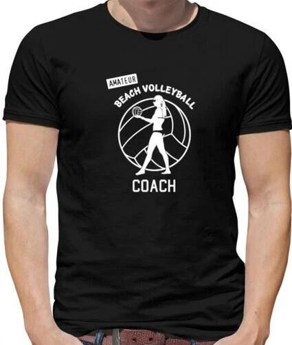 Amateur Beach Volleyball Coach T-Shirt - Funny - Joke - Girls S
