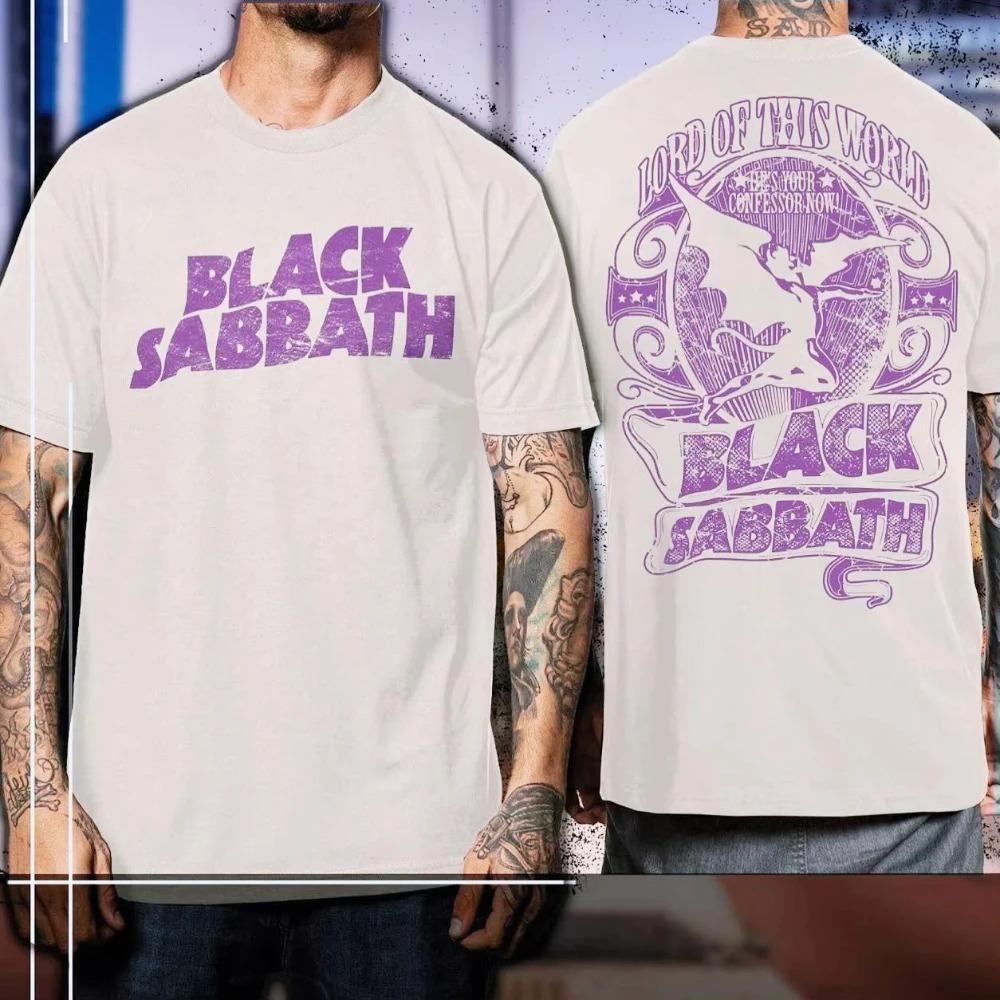 2026 Black Sabbath Aston Villa Rückseite Die Letzte Show Bedrucktes Kurzarm Sommer Baumwolle Rundhals T-Shirt Locker Herren Damen Druck