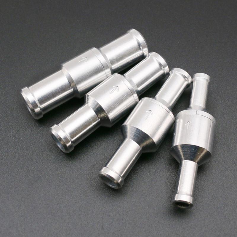 Automobile One Way Check Valve 6/8/10/12mm Aluminum Alloy Fuel Non-Return Check Valve Petrol for Car Oil Water Pump 1pcs