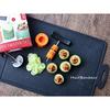 SILTEQ Clean Mikata Platinum Silicone Rollable and Boilable Sterilizable Cutting Board, Black