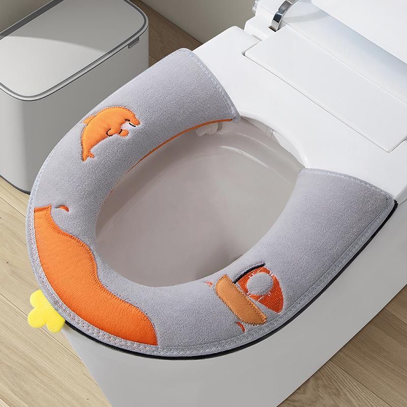 

Sub-four-season universal zipper seat cushion comfortable toilet cover comfortable universal