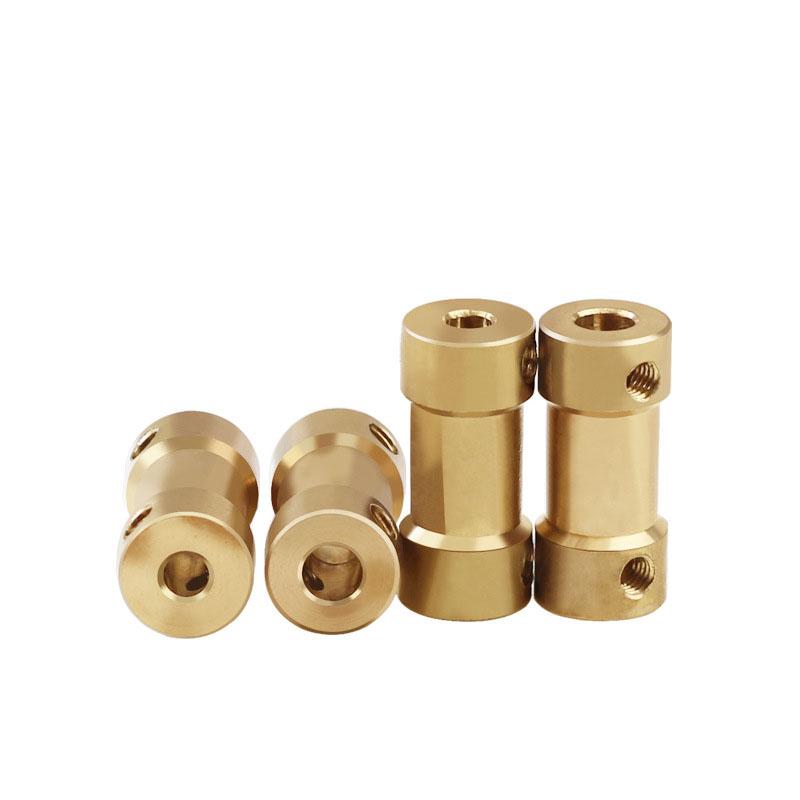 1Pcs Brass Coupling Model Accessories Motor Motor Coupling Metal Hole Connecting Shaft Transmission Parts 2-3-4-5