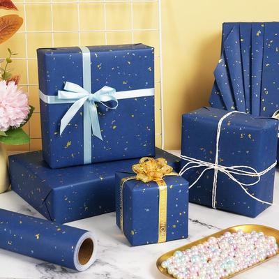 Rolo de Papel de Embrulho Kraft Fosco Elegante - 43,18cm x 3,05m, Para Aniversários, Natal, Casamentos, Papel Festivo, Papel de Embrulho para Presentes