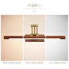 Wood Grain Folding LED Mirror Front Light - Full-Spectrum No-Drilling for Bathroom Mirror Cabinet & Dressing Table