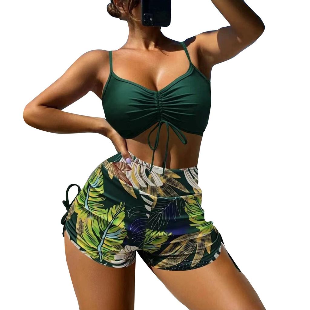 Women's Fashionable Beach Sexy Multi-color High Waisted Bikini Swimsuit