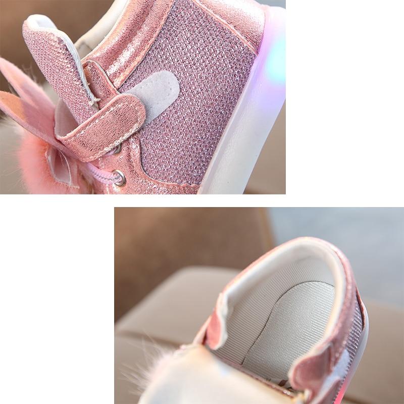 Zapatillas Led para niños, zapatos infantiles para niñas brillantes, zapatillas luminosas para niñas, zapatos para bebés y niños con suela retroiluminada