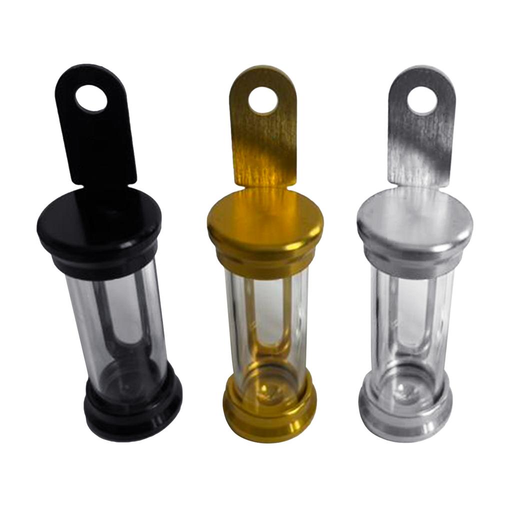 Motorcycles Metal Tax Disc Tube Holder Registration Label Stand Scooter Cylinder Paper Placing Tube Waterproof Universal