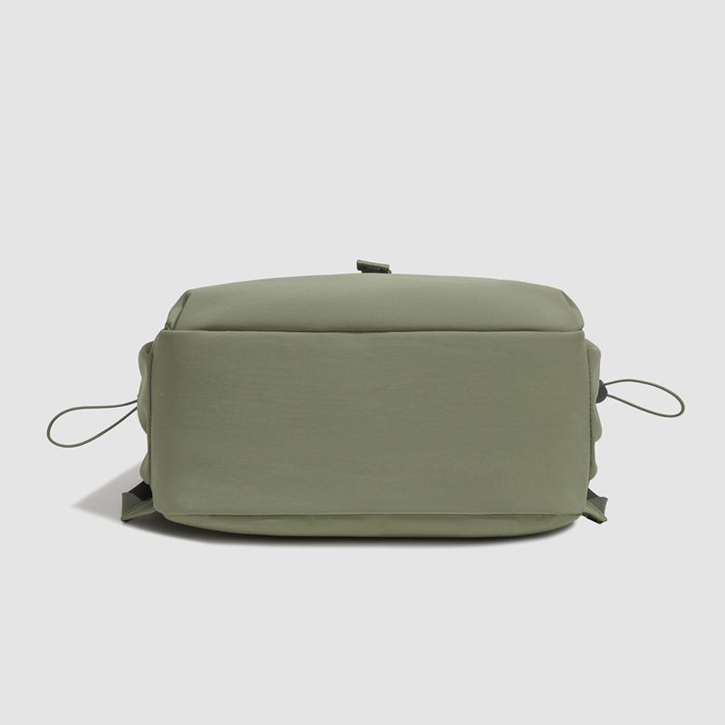 Minimalist Nylon Backpack for Women – Lightweight & Water-Resistant Design with Front Flap and Side Pockets, Perfect for Daily Use