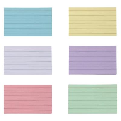 250Sheets Colorful Note Paper 3x5Inch Wide Lined for Writing Noting Journaling Study Card Note Cards Pocket Notecards