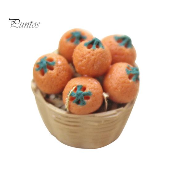 

Реалистичная фигурка корзины с фруктами из яблок и апельсинов, миниатюрный аксессуар для кукольного дома Red Apple