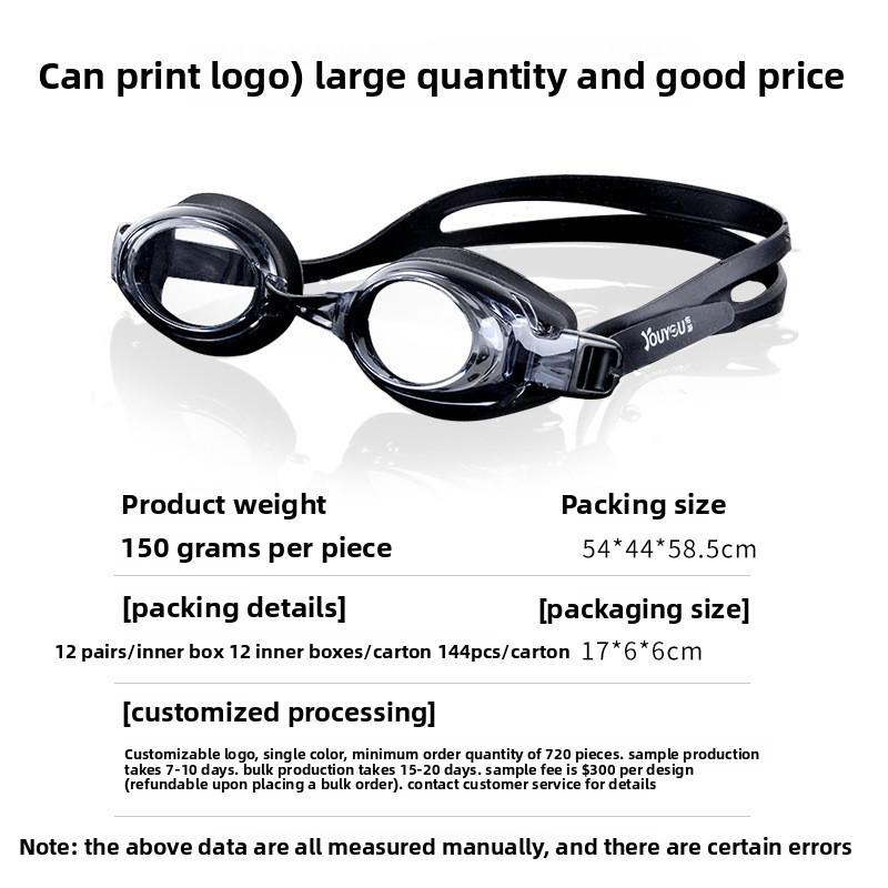 Waterproof Antifog Swim Goggles For Adults With Pc Lenses And Uv Protection