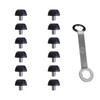 12 Football Boot Spikes, Non-slip, Solid Ground Portable Replacement Spikes for Indoor And