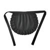 Maid Cosplay Apron Girls Ruffled Waist Apron Kitchen Costume Solid Color Fancy Dress Half Apron Cosplay Outfit Accessory