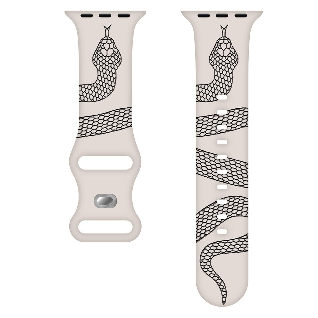 Two-toned Silicone Strap for Apple Watch Band 41mm 40mm 45mm 44mm 49mm 46mm 42mm Bracelet Iwatch Series 10 SE 9 8 7 Bands Ultra2
