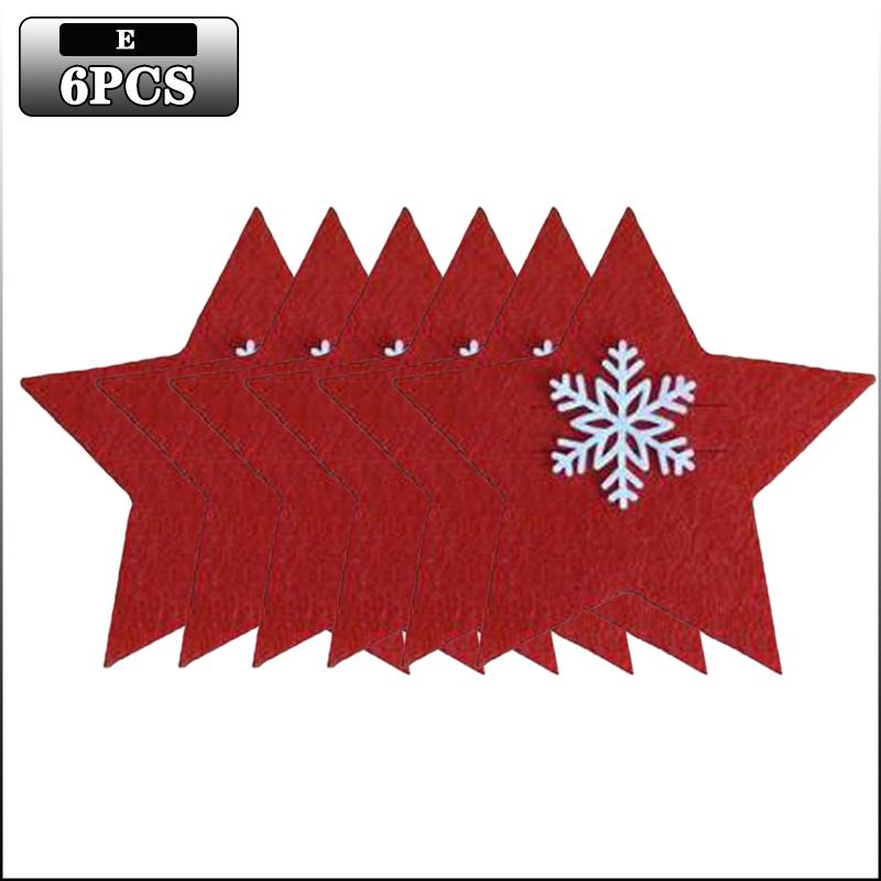 Weihnachtsbaum Besteckhalter Filz Gabel Löffel Tasche Set Festlicher Besteckorganisator für Weihnachtsessen Party Tischdekoration