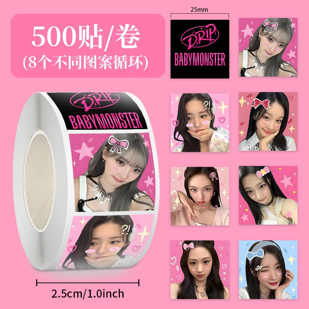 Skzoo Idol Roll Stickers 500 Pcs Adhesive Labels For DIY Journal Scrapbook Phone Case Polaroid Decoration Fans