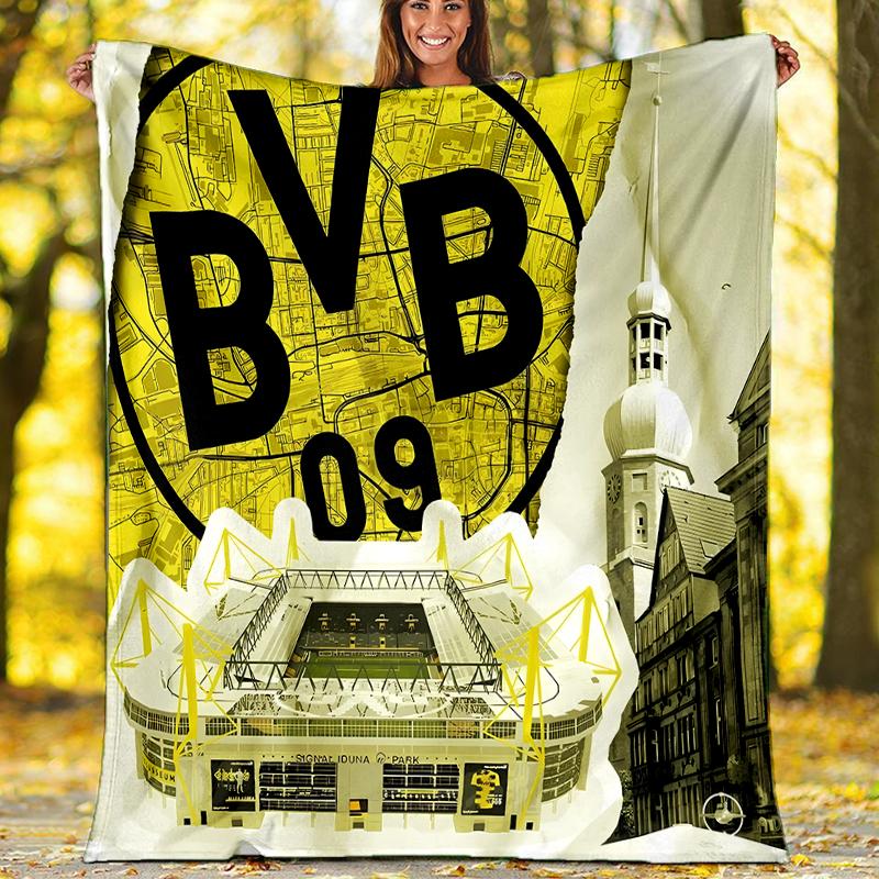 Borussia Dortmund Printed Throw Blanket—soft,warm;versatile Blanket for All Seasons—perfect As &air-conditioning Throw,nap Blanket