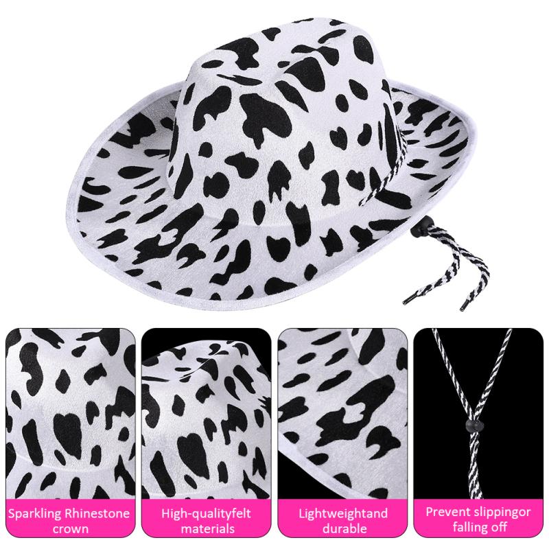 3 Stück Damen Herren Cowboyhut Unisex Großer Western-Cowboyhut mit flacher Krempe für den täglichen Gebrauch, Partys, Kostüme