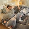 Warm Winter Lambswool & Fleece Quilt - Thick, Cozy Single Size for All Seasons