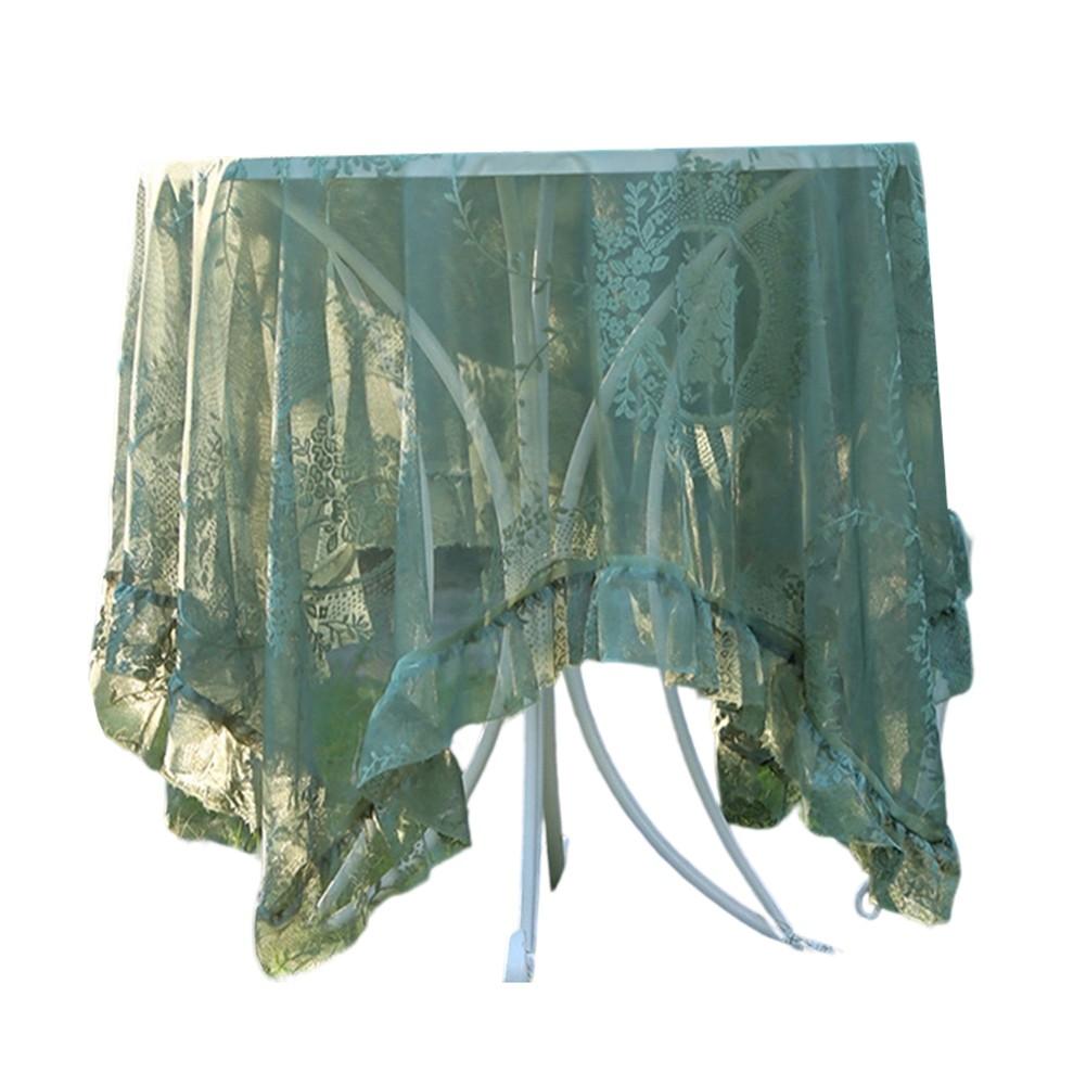 Lace Tablecloth Rustic Table Decor Designed For Casual And Formal Use greenA