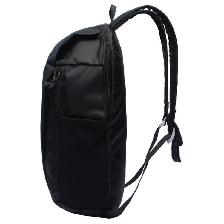 DECATHLON10L Versatile casual zip closure backpack Polyethylene black Unisex for couples