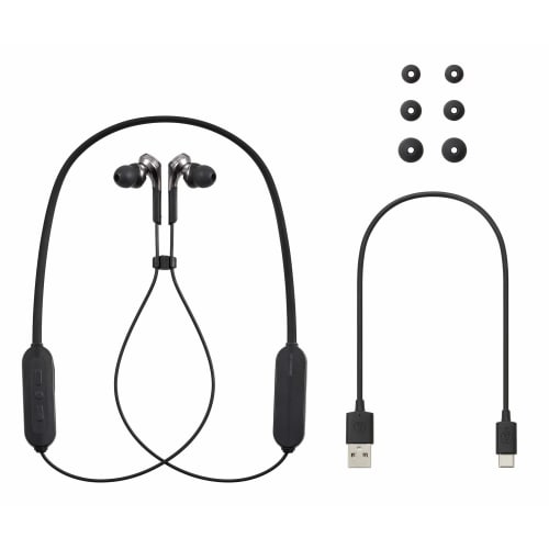 Audio-Technica ATH-CKS660XBT GM Kabellose Bluetooth-Ohrhörer mit tiefem Bass, Solid Bass und Mikrofon, Gunmetal (ATH-CKS660XBT GM)