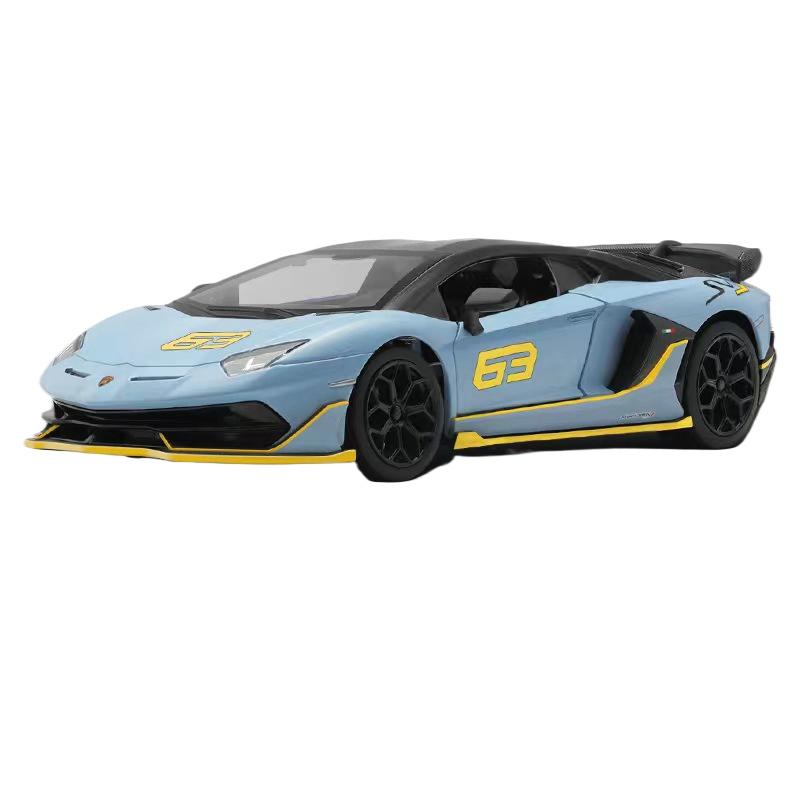 

Масштаб 1/24 Lamborghini Aventador SVJ63 Супер Гоночный Автомобиль Сплав Литой Металл Симуляция Коллекционная Модель Автомобиля Подарки Детям синий