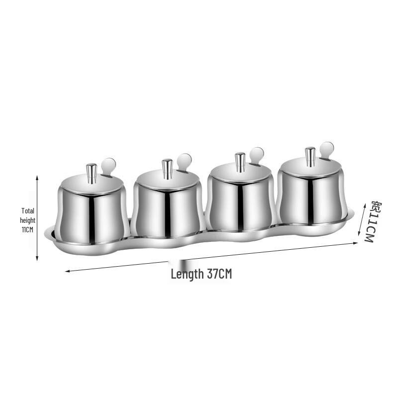 

Герметичный набор баночек для специй из нержавеющей стали 304